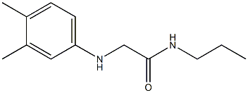 2-[(3,4-dimethylphenyl)amino]-N-propylacetamide Struktur