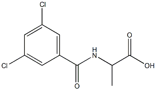 2-[(3,5-dichlorobenzoyl)amino]propanoic acid Struktur