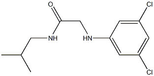 2-[(3,5-dichlorophenyl)amino]-N-(2-methylpropyl)acetamide Struktur