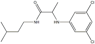 2-[(3,5-dichlorophenyl)amino]-N-(3-methylbutyl)propanamide Struktur