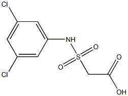 2-[(3,5-dichlorophenyl)sulfamoyl]acetic acid Struktur