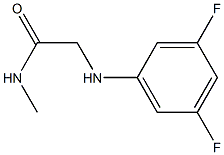 2-[(3,5-difluorophenyl)amino]-N-methylacetamide Struktur