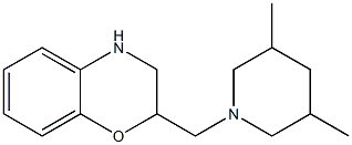 2-[(3,5-dimethylpiperidin-1-yl)methyl]-3,4-dihydro-2H-1,4-benzoxazine Struktur