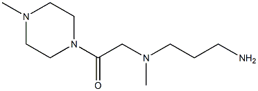 2-[(3-aminopropyl)(methyl)amino]-1-(4-methylpiperazin-1-yl)ethan-1-one Struktur