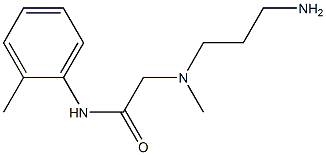 2-[(3-aminopropyl)(methyl)amino]-N-(2-methylphenyl)acetamide Struktur