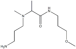 2-[(3-aminopropyl)(methyl)amino]-N-(3-methoxypropyl)propanamide Struktur