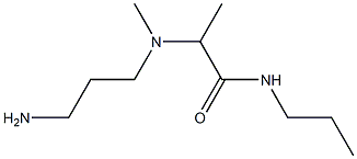 2-[(3-aminopropyl)(methyl)amino]-N-propylpropanamide Struktur