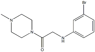 2-[(3-bromophenyl)amino]-1-(4-methylpiperazin-1-yl)ethan-1-one Struktur