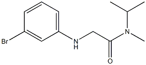 2-[(3-bromophenyl)amino]-N-methyl-N-(propan-2-yl)acetamide Struktur