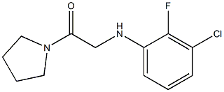 2-[(3-chloro-2-fluorophenyl)amino]-1-(pyrrolidin-1-yl)ethan-1-one Struktur