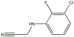 2-[(3-chloro-2-fluorophenyl)amino]acetonitrile Struktur