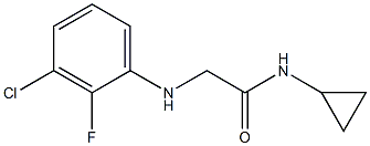 2-[(3-chloro-2-fluorophenyl)amino]-N-cyclopropylacetamide Struktur