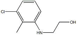 2-[(3-chloro-2-methylphenyl)amino]ethan-1-ol Struktur