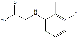 2-[(3-chloro-2-methylphenyl)amino]-N-methylacetamide Struktur