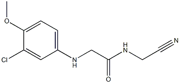 2-[(3-chloro-4-methoxyphenyl)amino]-N-(cyanomethyl)acetamide Struktur