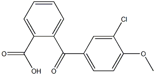 2-[(3-chloro-4-methoxyphenyl)carbonyl]benzoic acid Struktur