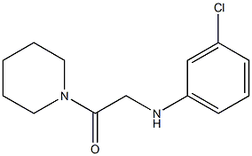 2-[(3-chlorophenyl)amino]-1-(piperidin-1-yl)ethan-1-one Struktur