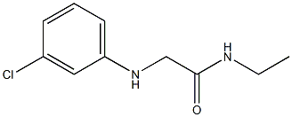 2-[(3-chlorophenyl)amino]-N-ethylacetamide Struktur