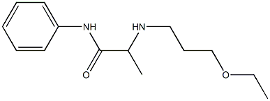 2-[(3-ethoxypropyl)amino]-N-phenylpropanamide Struktur