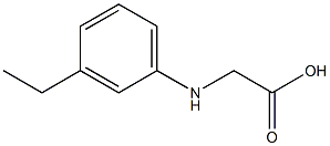 2-[(3-ethylphenyl)amino]acetic acid Struktur