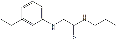 2-[(3-ethylphenyl)amino]-N-propylacetamide Struktur