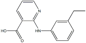 2-[(3-ethylphenyl)amino]pyridine-3-carboxylic acid Struktur