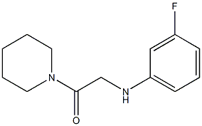 2-[(3-fluorophenyl)amino]-1-(piperidin-1-yl)ethan-1-one Struktur