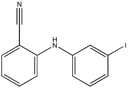 2-[(3-iodophenyl)amino]benzonitrile Struktur