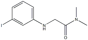 2-[(3-iodophenyl)amino]-N,N-dimethylacetamide Struktur