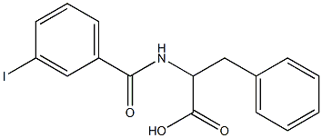 2-[(3-iodophenyl)formamido]-3-phenylpropanoic acid Struktur