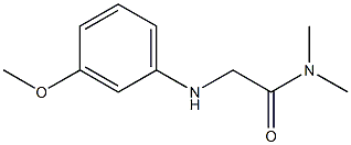 2-[(3-methoxyphenyl)amino]-N,N-dimethylacetamide Struktur