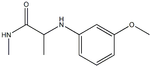 2-[(3-methoxyphenyl)amino]-N-methylpropanamide Struktur