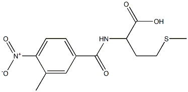 2-[(3-methyl-4-nitrophenyl)formamido]-4-(methylsulfanyl)butanoic acid Struktur