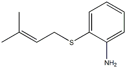 2-[(3-methylbut-2-enyl)thio]aniline Struktur