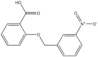 2-[(3-nitrophenyl)methoxy]benzoic acid Struktur