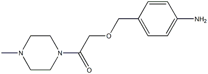 2-[(4-aminophenyl)methoxy]-1-(4-methylpiperazin-1-yl)ethan-1-one Struktur