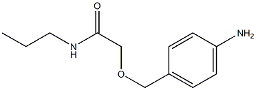 2-[(4-aminophenyl)methoxy]-N-propylacetamide Struktur