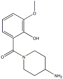 2-[(4-aminopiperidin-1-yl)carbonyl]-6-methoxyphenol Struktur