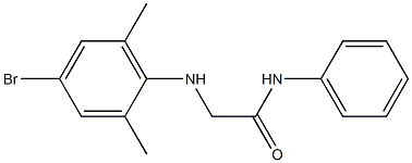 2-[(4-bromo-2,6-dimethylphenyl)amino]-N-phenylacetamide Struktur