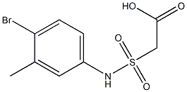 2-[(4-bromo-3-methylphenyl)sulfamoyl]acetic acid Struktur