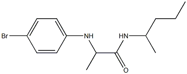 2-[(4-bromophenyl)amino]-N-(pentan-2-yl)propanamide Struktur