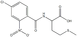 2-[(4-chloro-2-nitrophenyl)formamido]-4-(methylsulfanyl)butanoic acid Struktur