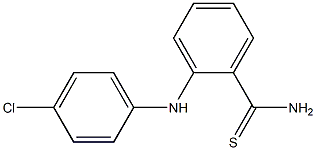 2-[(4-chlorophenyl)amino]benzene-1-carbothioamide Struktur