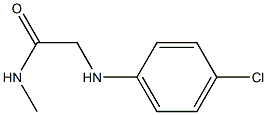 2-[(4-chlorophenyl)amino]-N-methylacetamide Struktur