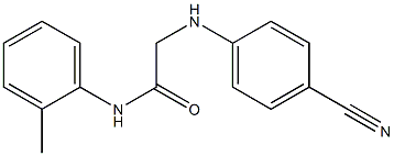 2-[(4-cyanophenyl)amino]-N-(2-methylphenyl)acetamide Struktur