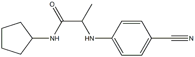 2-[(4-cyanophenyl)amino]-N-cyclopentylpropanamide Struktur