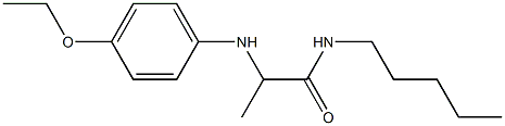 2-[(4-ethoxyphenyl)amino]-N-pentylpropanamide Struktur