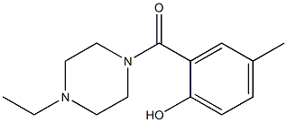 2-[(4-ethylpiperazin-1-yl)carbonyl]-4-methylphenol Struktur