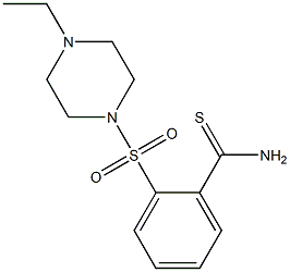 2-[(4-ethylpiperazine-1-)sulfonyl]benzene-1-carbothioamide Struktur