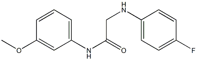 2-[(4-fluorophenyl)amino]-N-(3-methoxyphenyl)acetamide Struktur